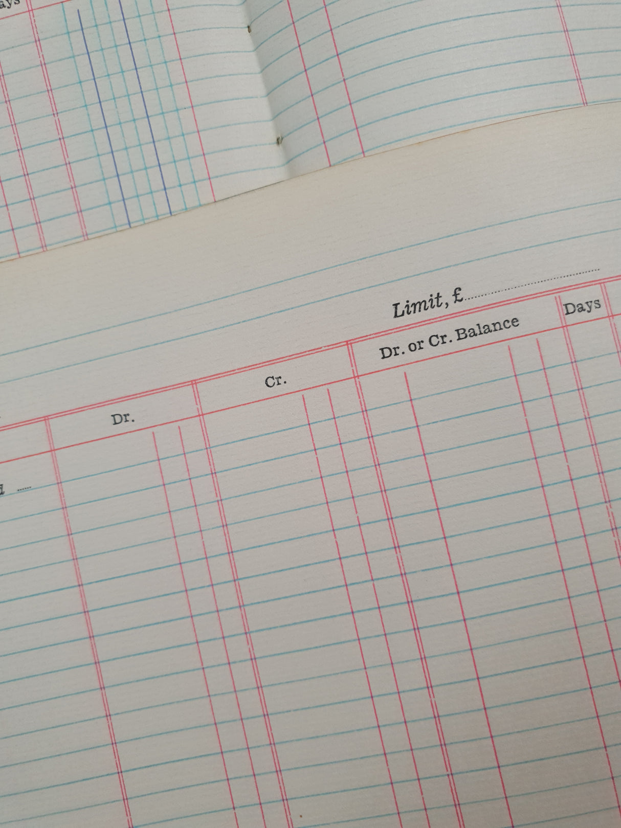 Authentic Vintage Blank Ledger Pages Pack - V3