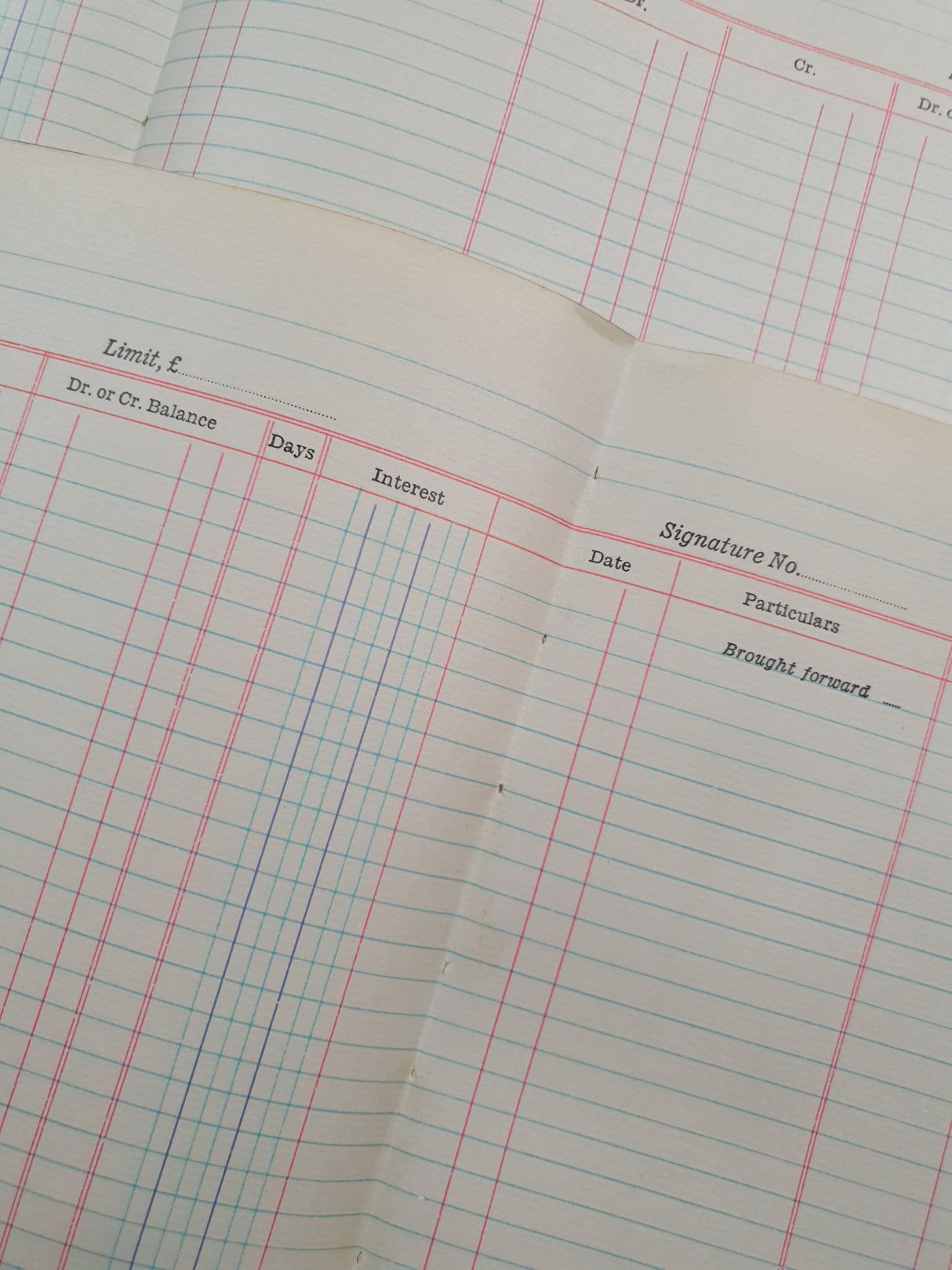 Authentic Vintage Blank Ledger Pages Pack - V3