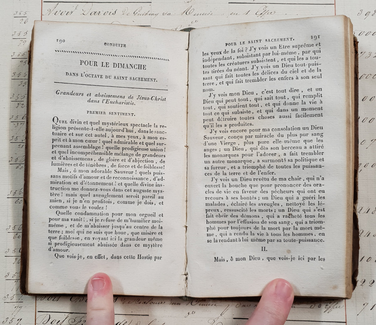 Authentic Antique French Book - Conduite pour la Pentecôte – 1823 - DT