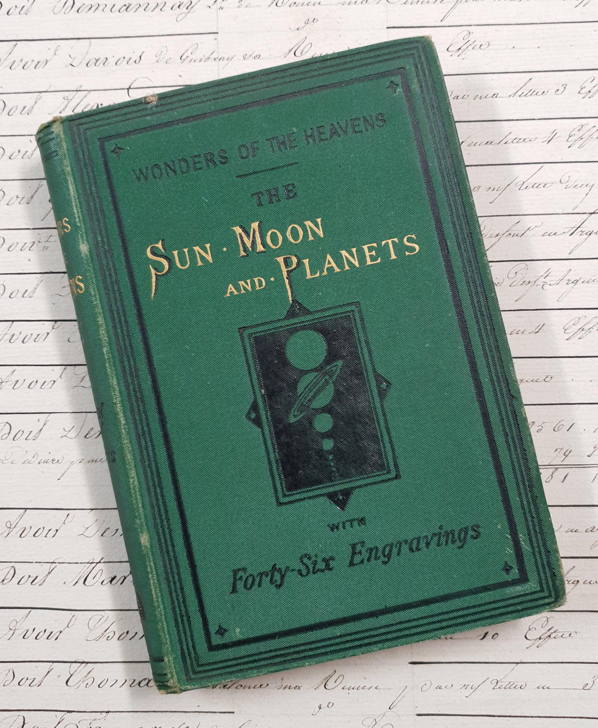 Authentic Antique Book - Wonders of the Heavens – The Sun, Moon and Planets – 1881 - DU