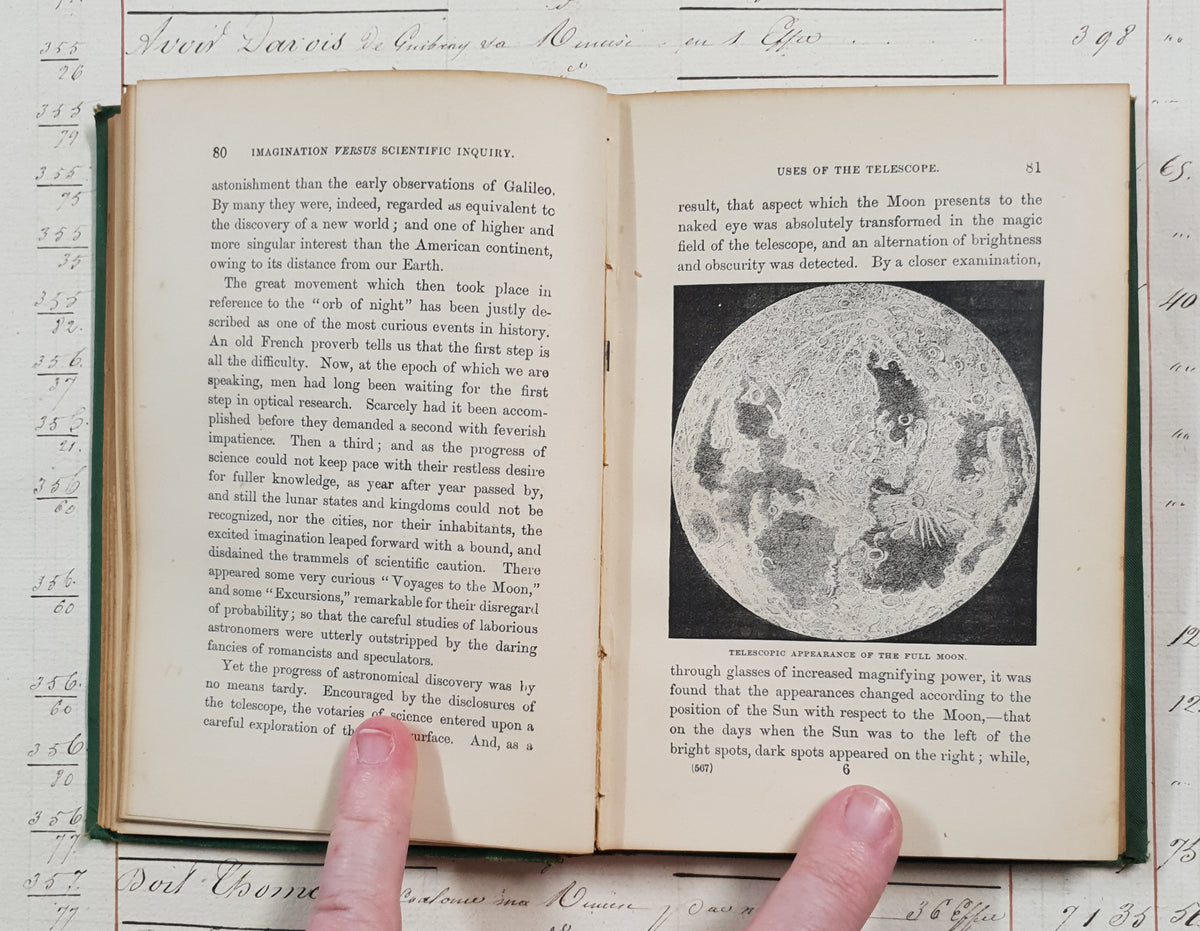 Authentic Antique Book - Wonders of the Heavens – The Sun, Moon and Planets – 1881 - DU