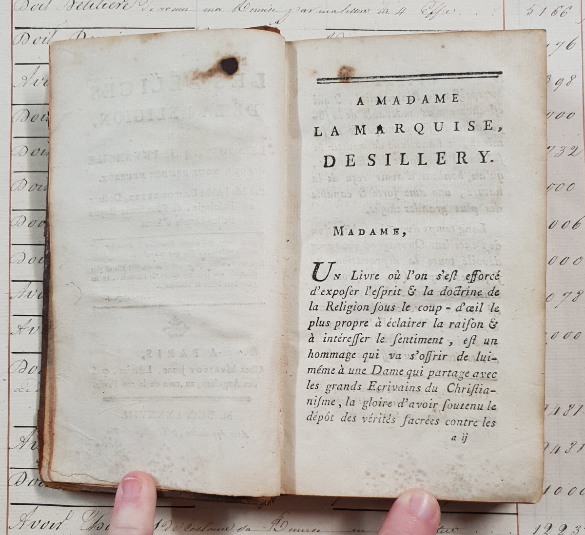 Authentic Antique French Book - Les Délices de la Religion – 1788 - DV