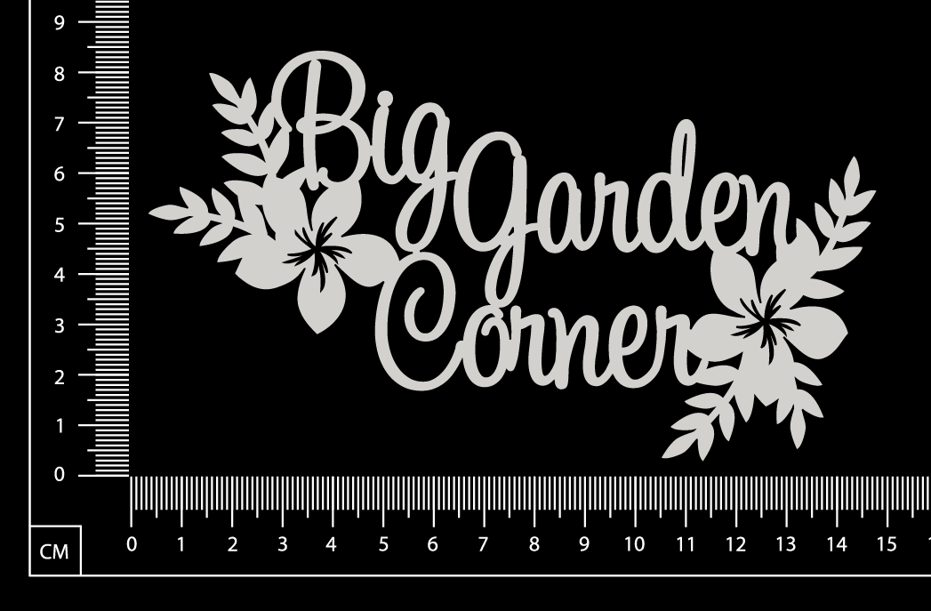 Big Garden Corner - A - White Chipboard