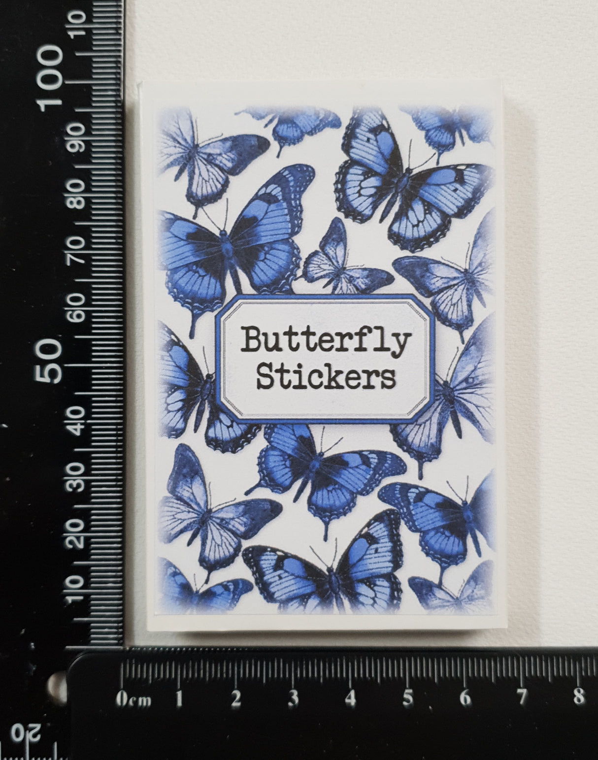 Tin of Assorted Stickers - Butterflies - Blue