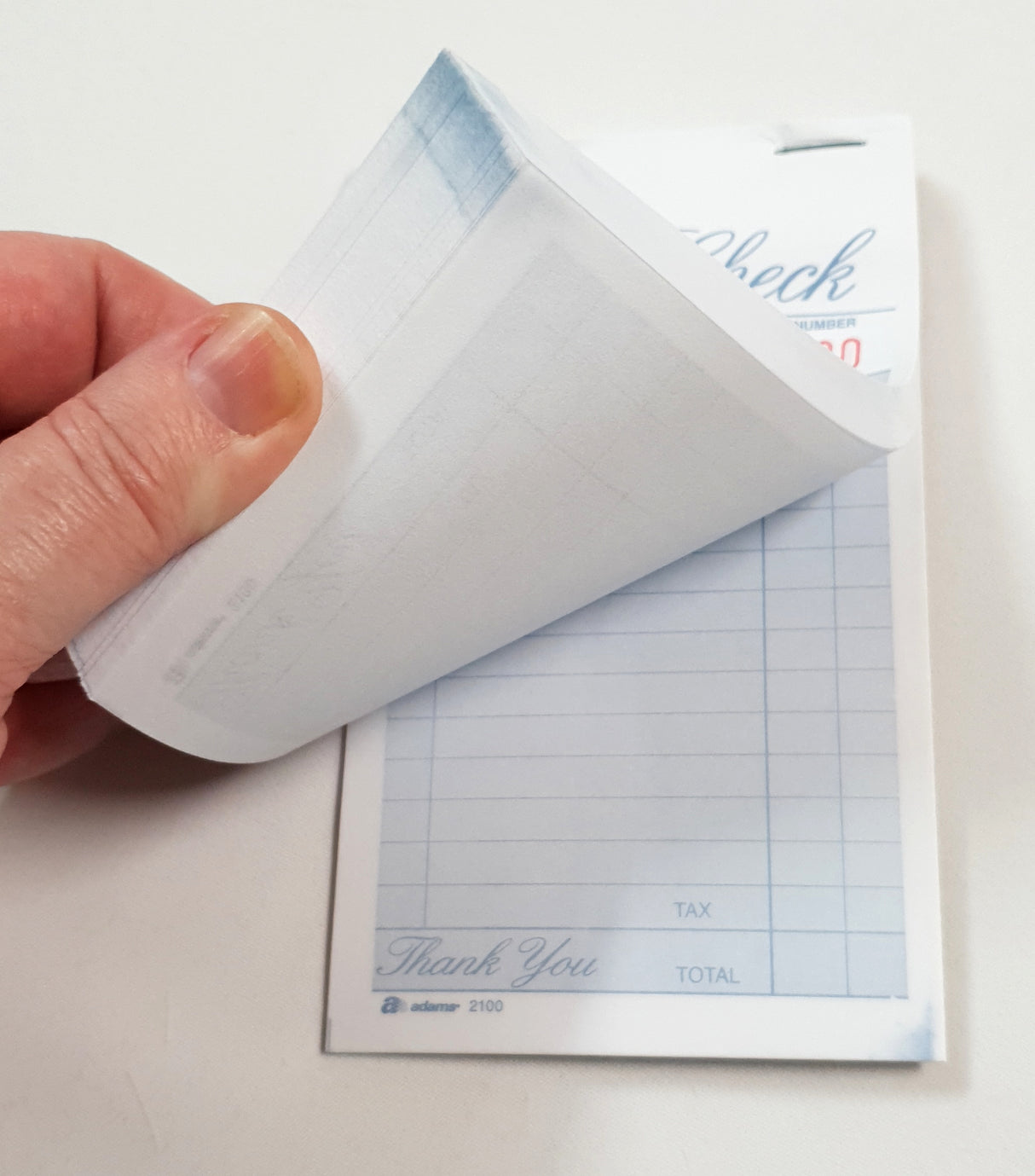 Guest Check Ephemera - Blue - Book (100 Sheets)