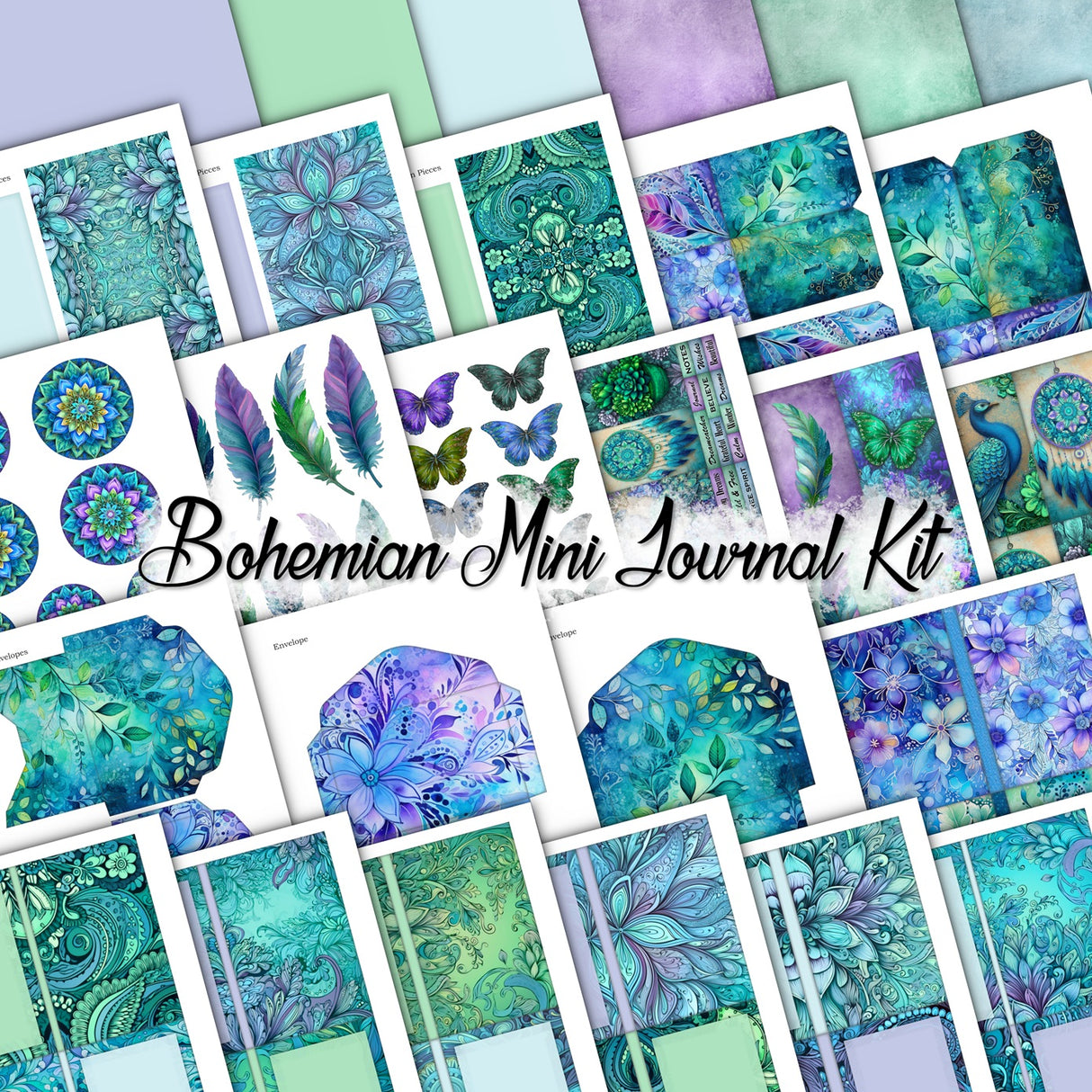 Bohemian Mini Journal Kit - DI-10307 - Digital Download