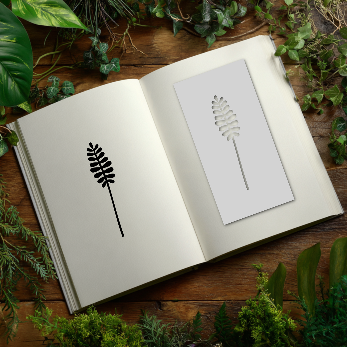 Botanical - Stencil - 75mm x 150mm - AM-M