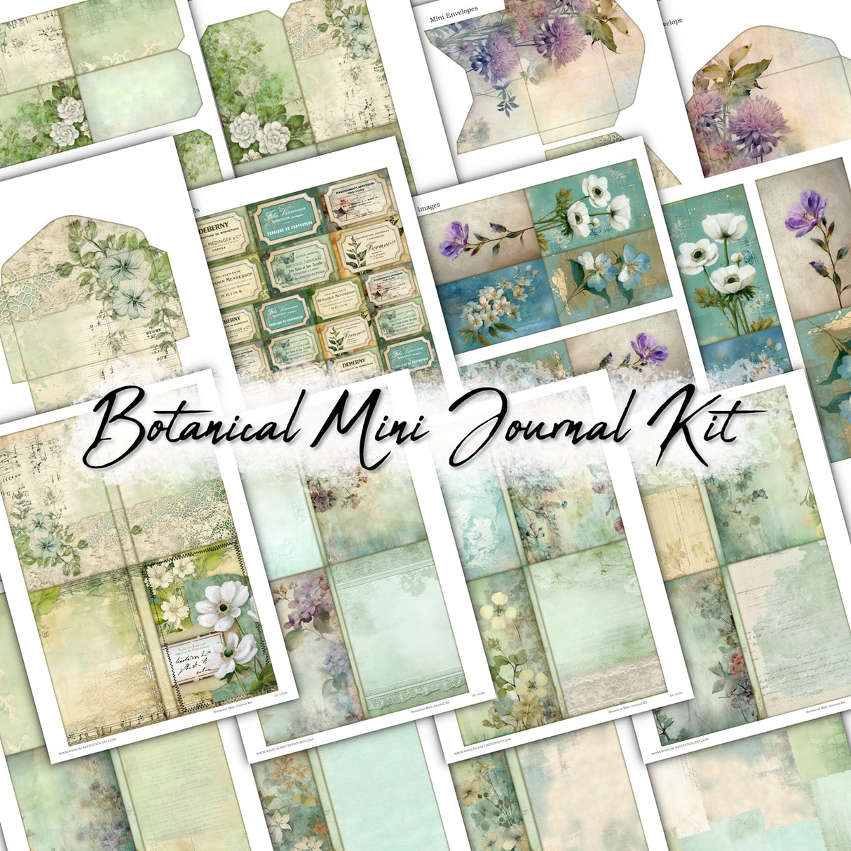 Botanical Mini Journal Kit - DI-10306 - Digital Download