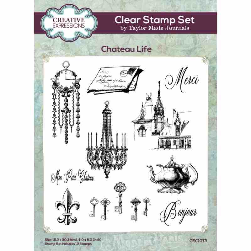 Creative Expressions - Taylor Made Journals - Chateau Life - Clear Stamp Set