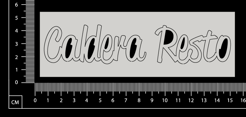 Caldera Resto - A - White Chipboard