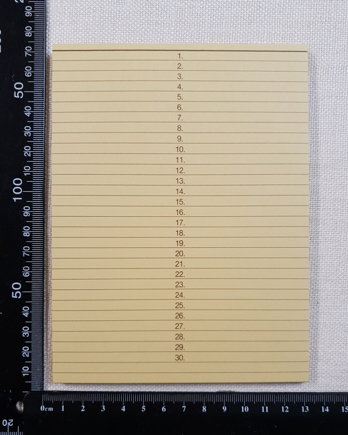 Vintage Index Cards - Set of 20