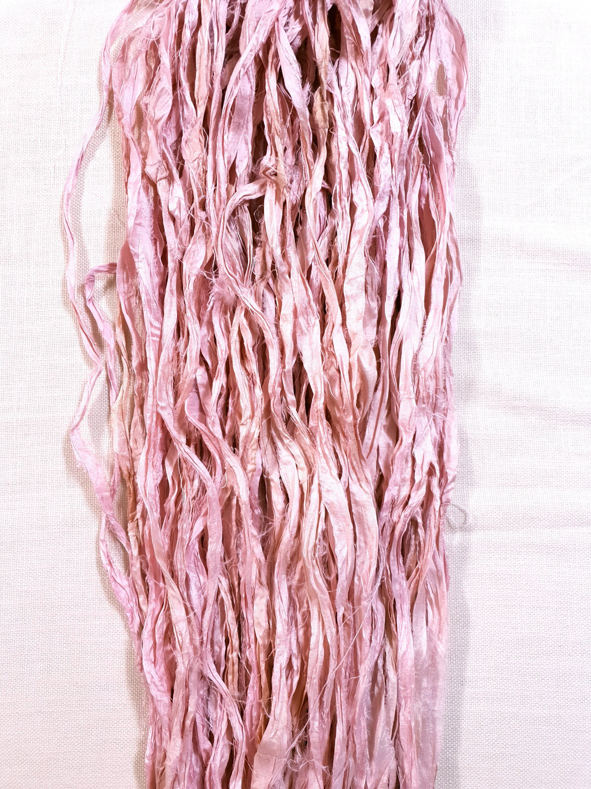 Reclaimed Sari Silk Ribbon - Cherry Blossom - 5m Pack