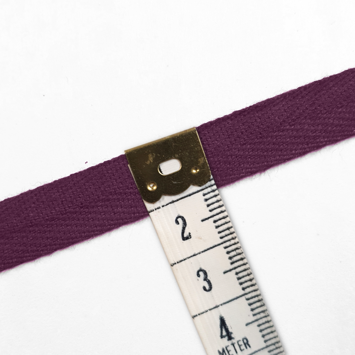 Cotton Tape - Aubergine - 5m