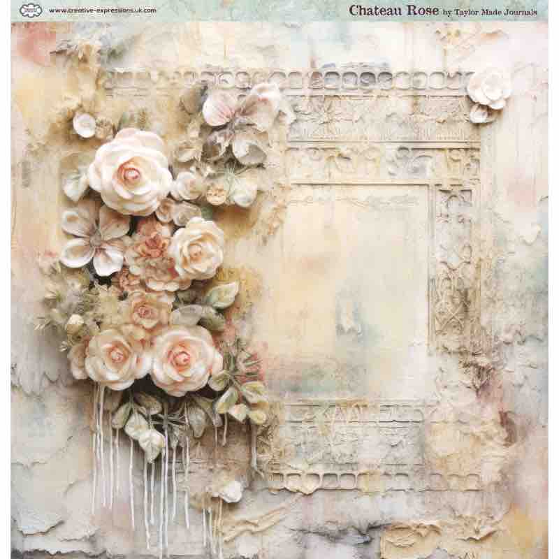 Creative Expressions - Taylor Made Journals - Chateau Rose - 8 in x 8 in Paper Pad