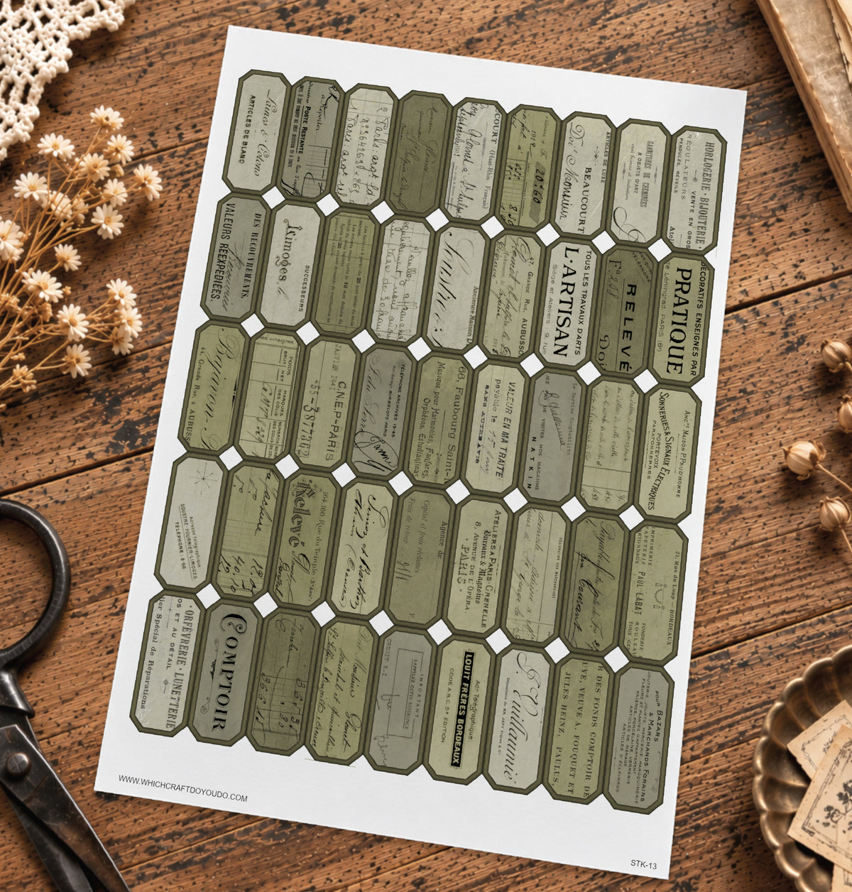 Cut Apart Stickers Sheet - Labels - STK-13