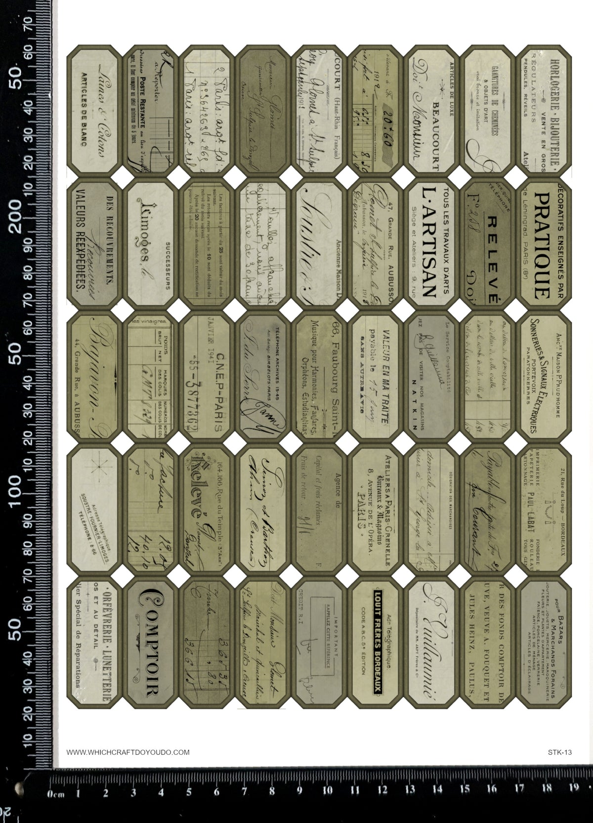 Cut Apart Stickers Sheet - Labels - STK-13