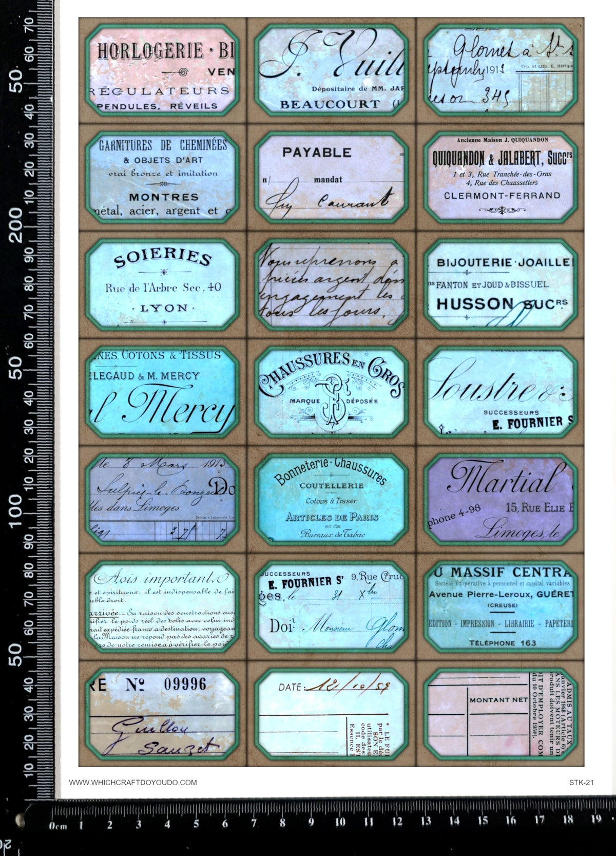 Cut Apart Stickers Sheet - Labels - STK-21
