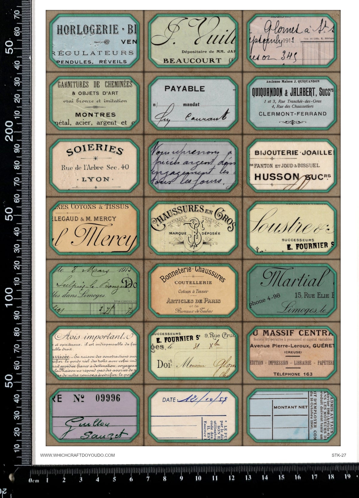Cut Apart Stickers Sheet - Labels - STK-27