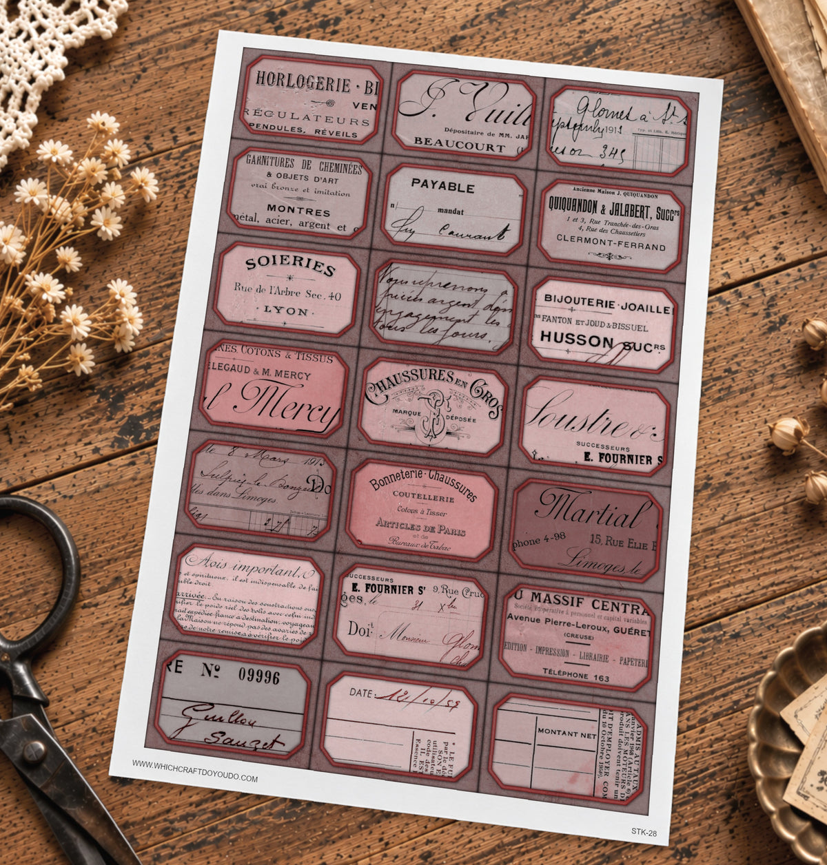 Cut Apart Stickers Sheet - Labels - STK-28