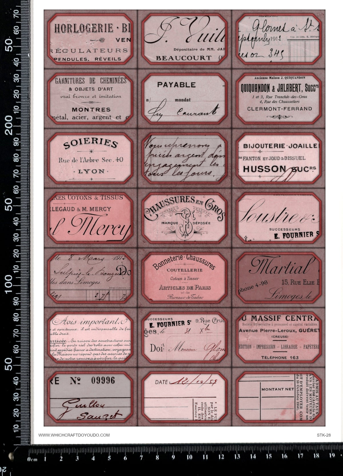 Cut Apart Stickers Sheet - Labels - STK-28