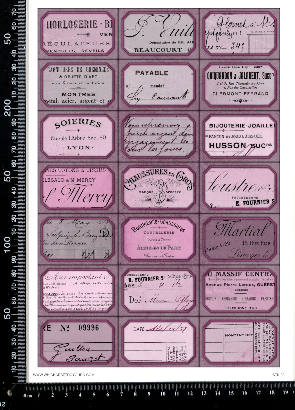 Cut Apart Stickers Sheet - Labels - STK-33