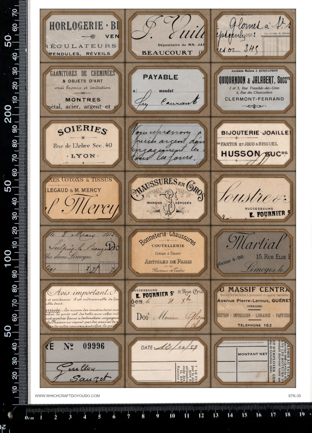 Cut Apart Stickers Sheet - Labels - STK-35