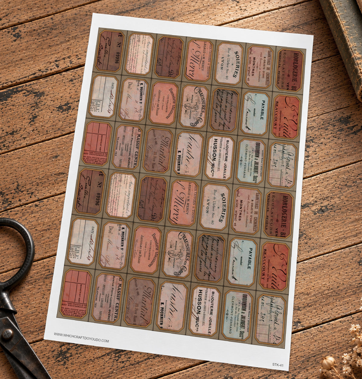 Cut Apart Stickers Sheet - Labels - STK-41