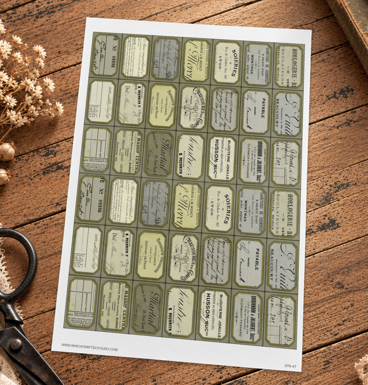 Cut Apart Stickers Sheet - Labels - STK-47