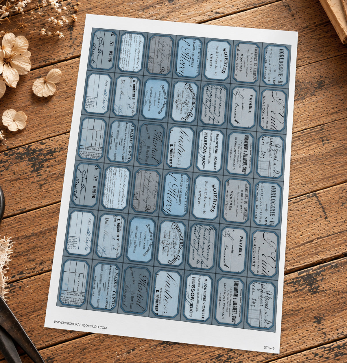 Cut Apart Stickers Sheet - Labels - STK-49
