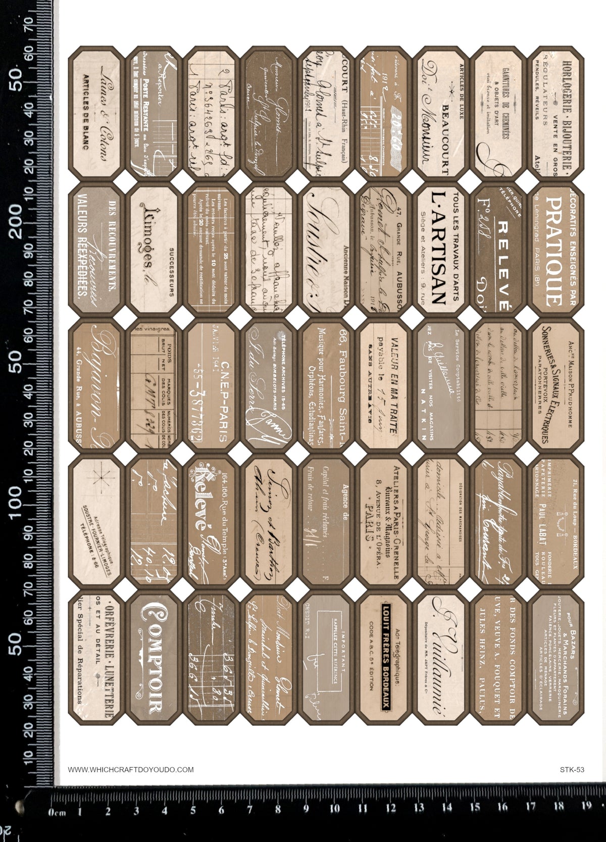 Cut Apart Stickers Sheet - Labels - STK-53