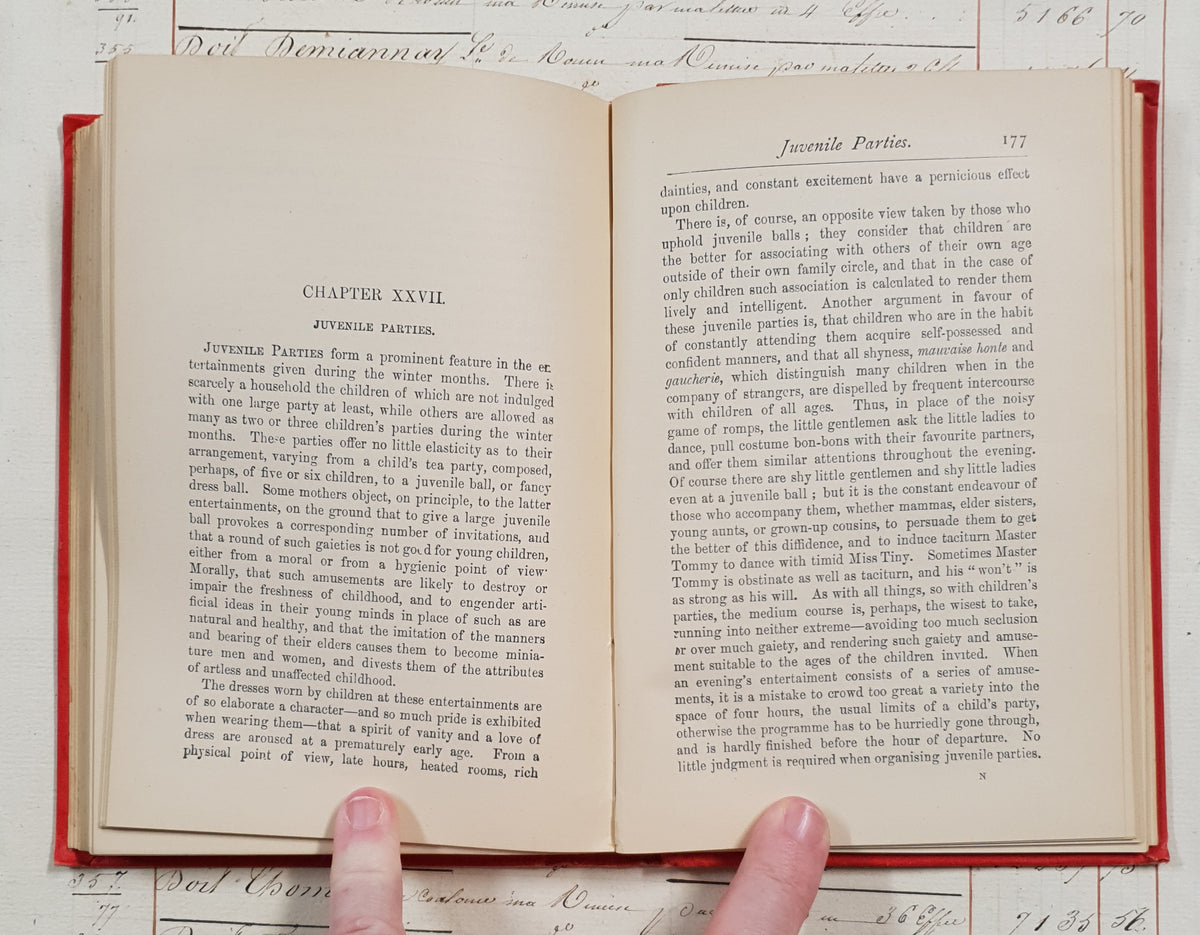 Manners and Rules of Good Society – 1896 – Antique Book - DY