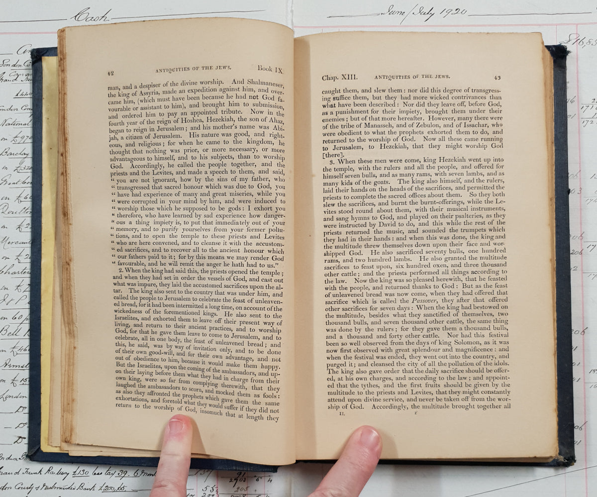 The Whole Genuine Works of Flavius Josephus – Antique Book – Volume II - DZ