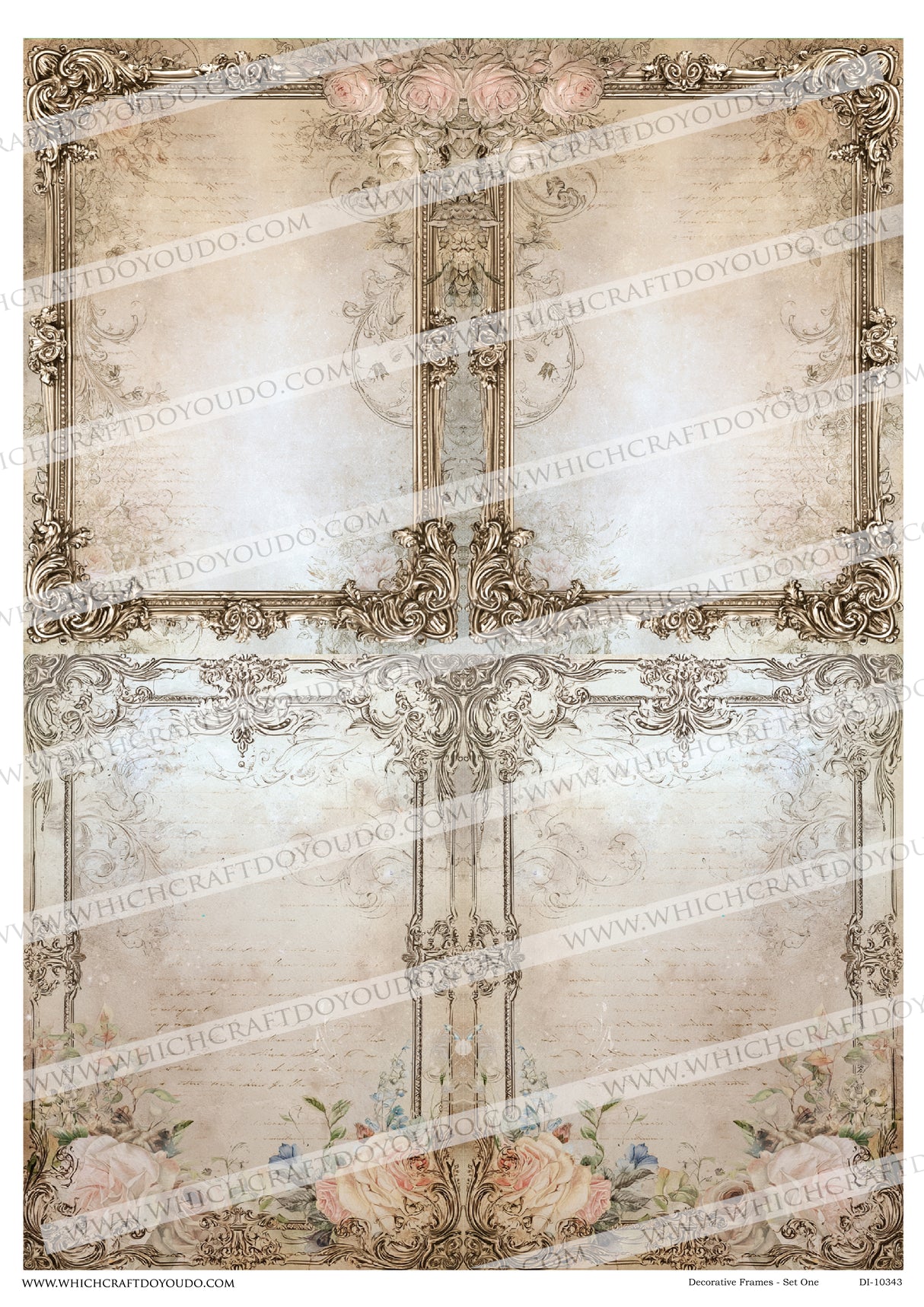 FREEBIE - Decorative Frames - Set One - DI-10343 - Digital Download