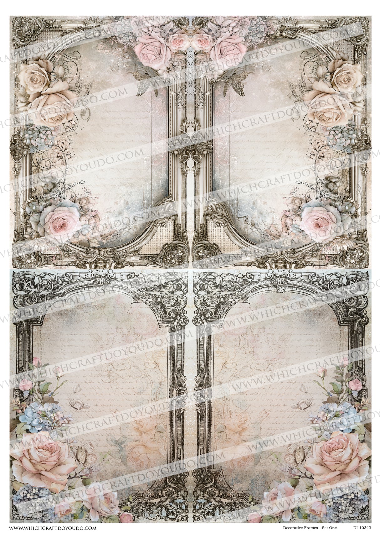 FREEBIE - Decorative Frames - Set One - DI-10343 - Digital Download