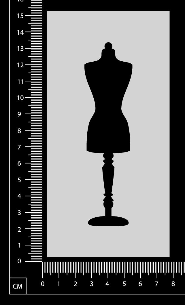 Dressform - Stencil - 75mm x 150mm