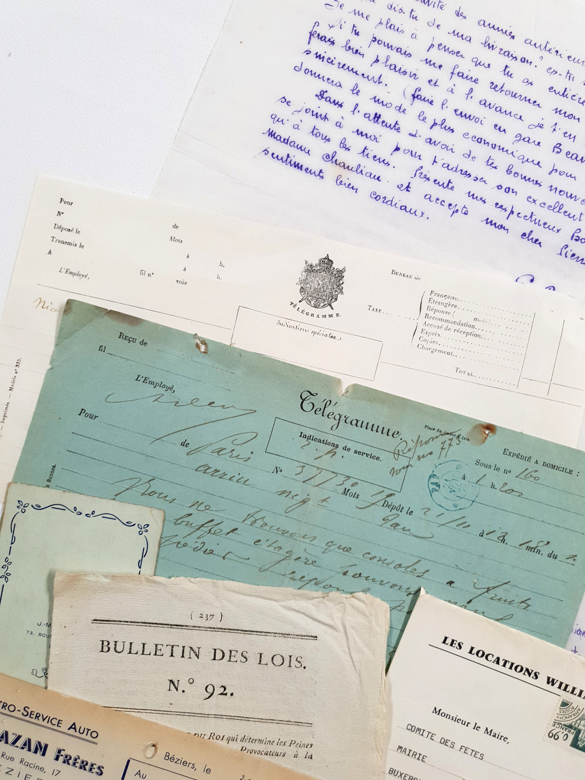 Authentic Vintage/Antique Document Pack - EC