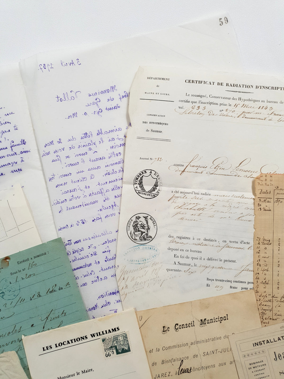 Authentic Vintage/Antique Document Pack - EC