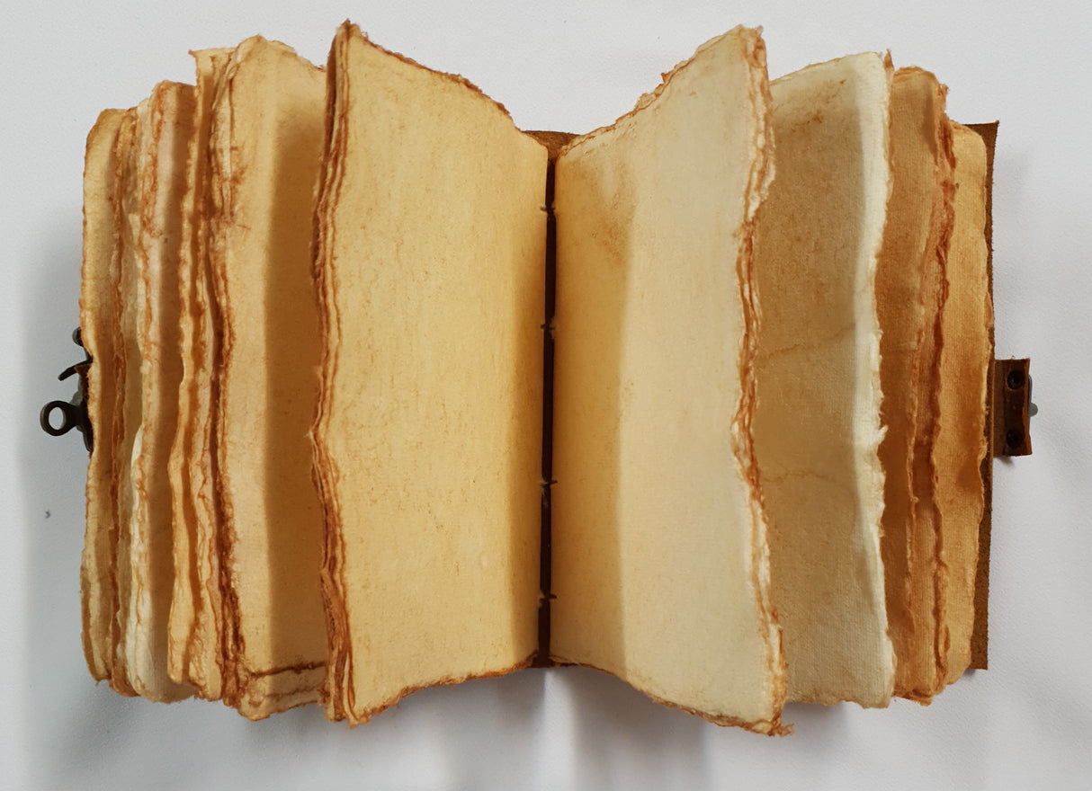Handmade leather-bound Journal - ER