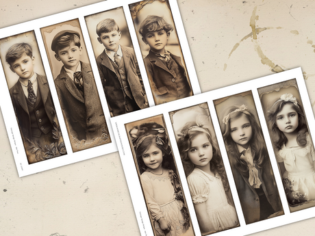 Vintage Image Strips - Set Two - DI-10309 - Digital Download