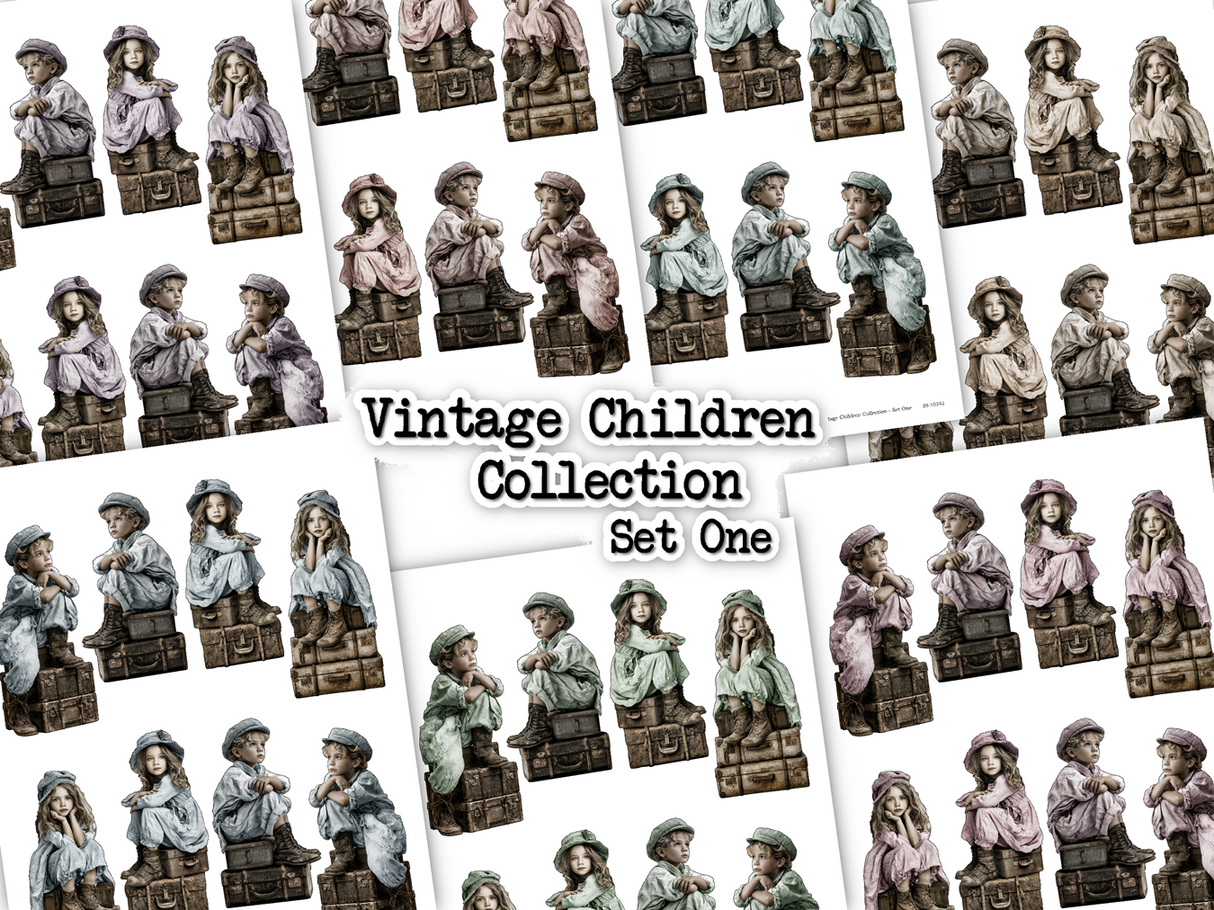 Vintage Children Collection - Set One - DI-10342 - Digital Download