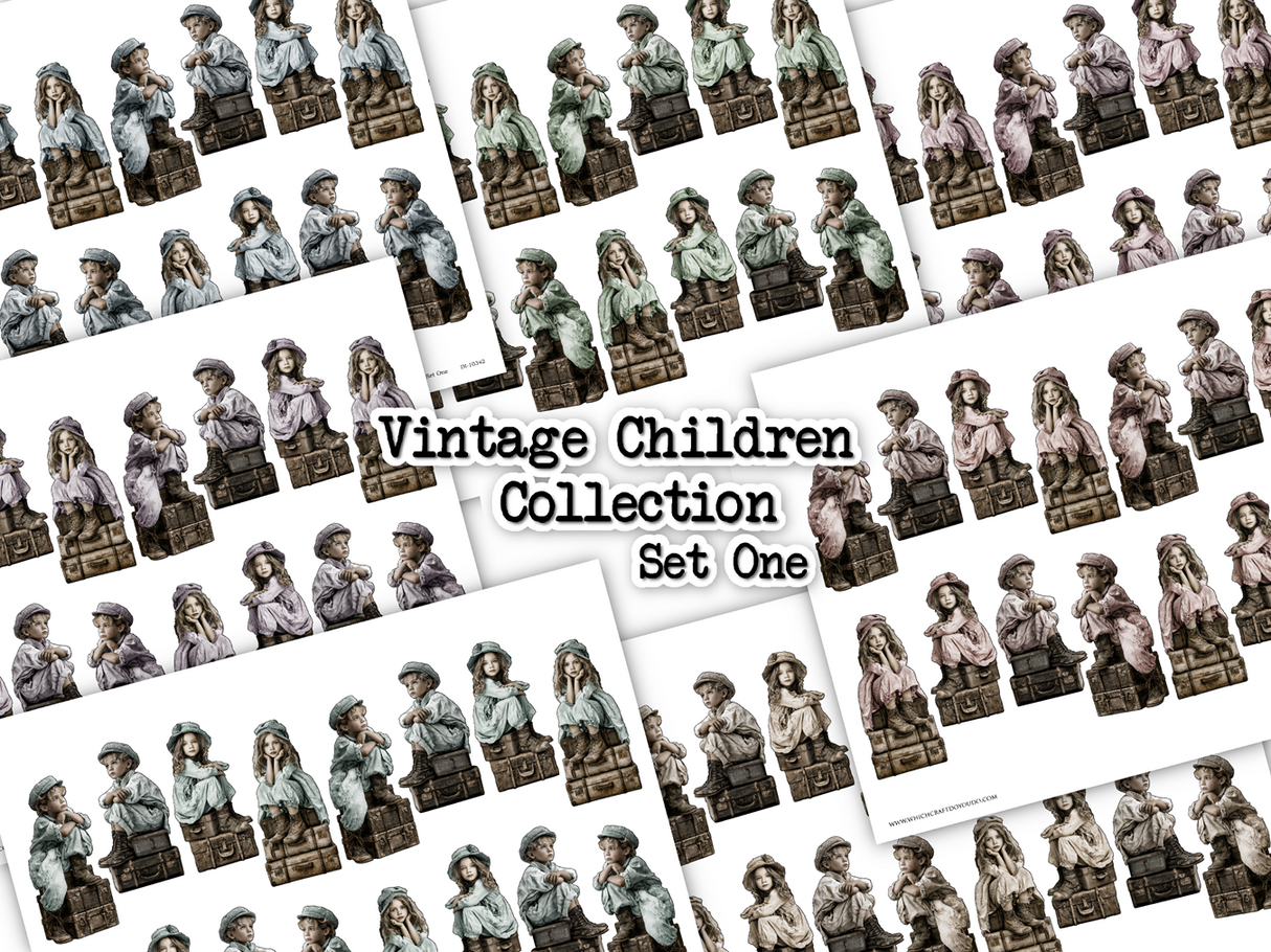 Vintage Children Collection - Set One - DI-10342 - Digital Download