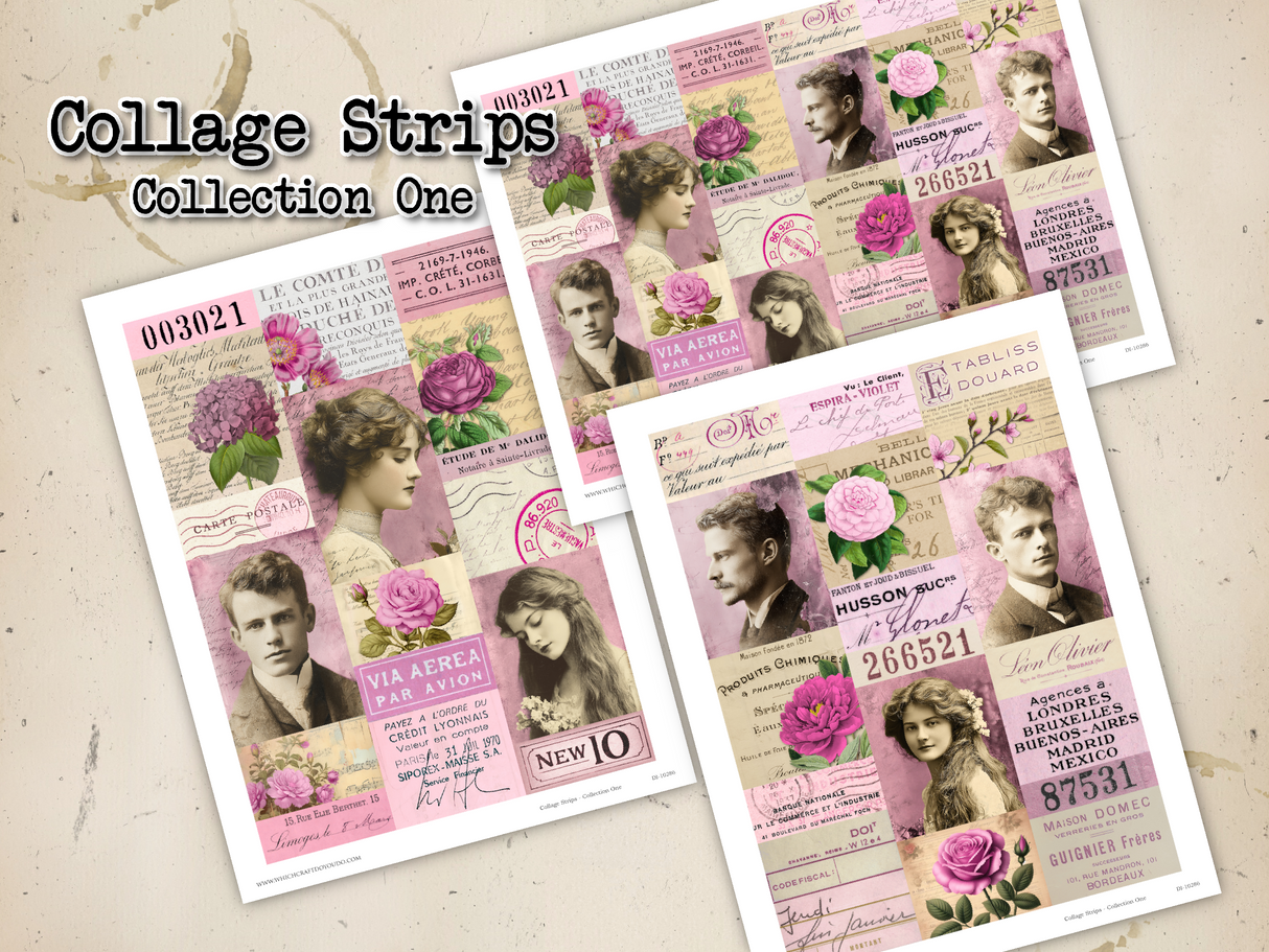 Collage Strips - Collection One - DI-10286 - Digital Download