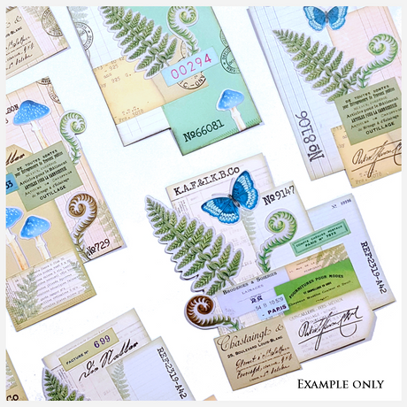 FREEBIE - Accordian Tag and Elements - Botanical - DI-10281 - Digital Download