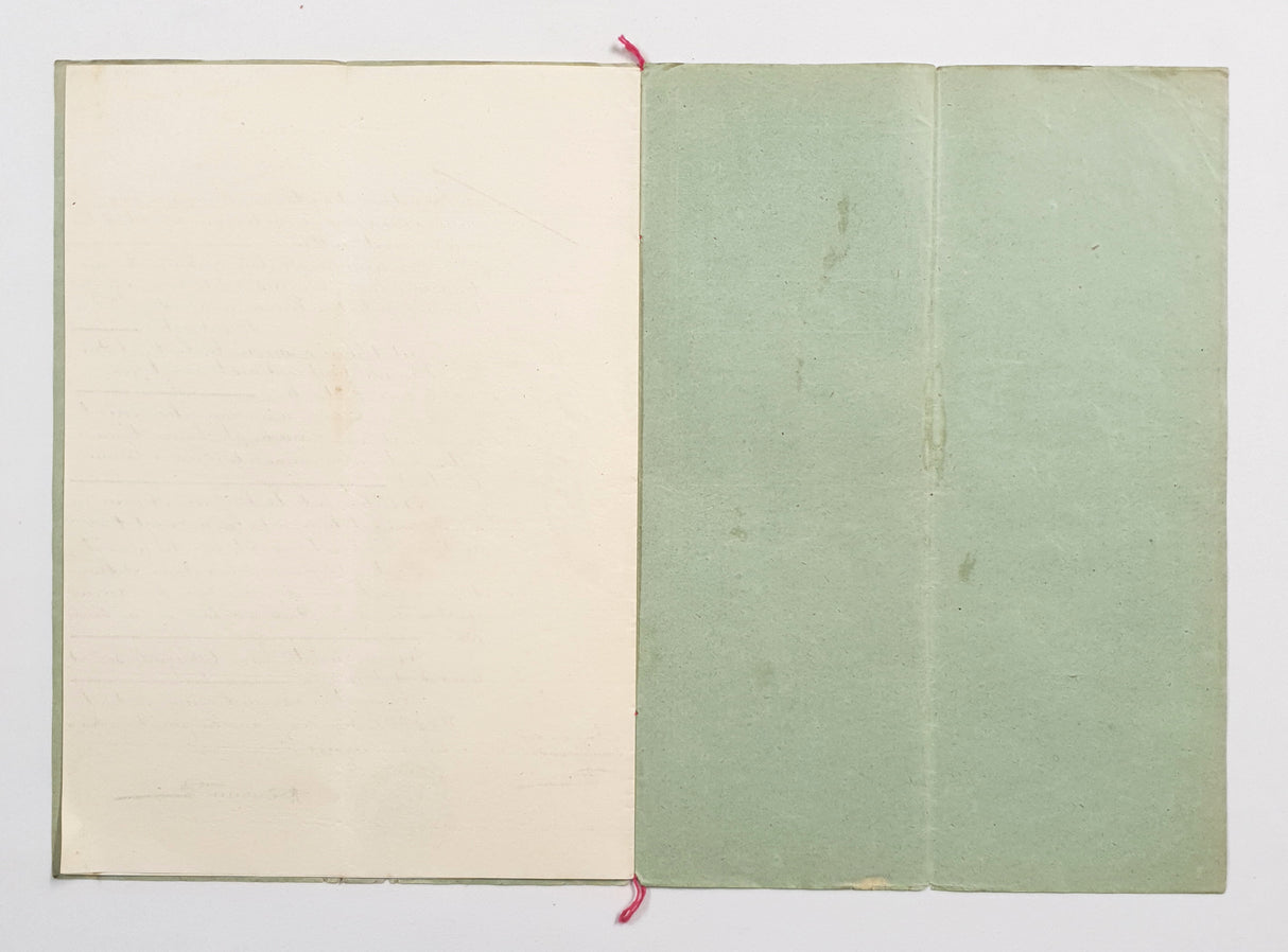 Authentic Antique French 1890 Notaire Document - FA