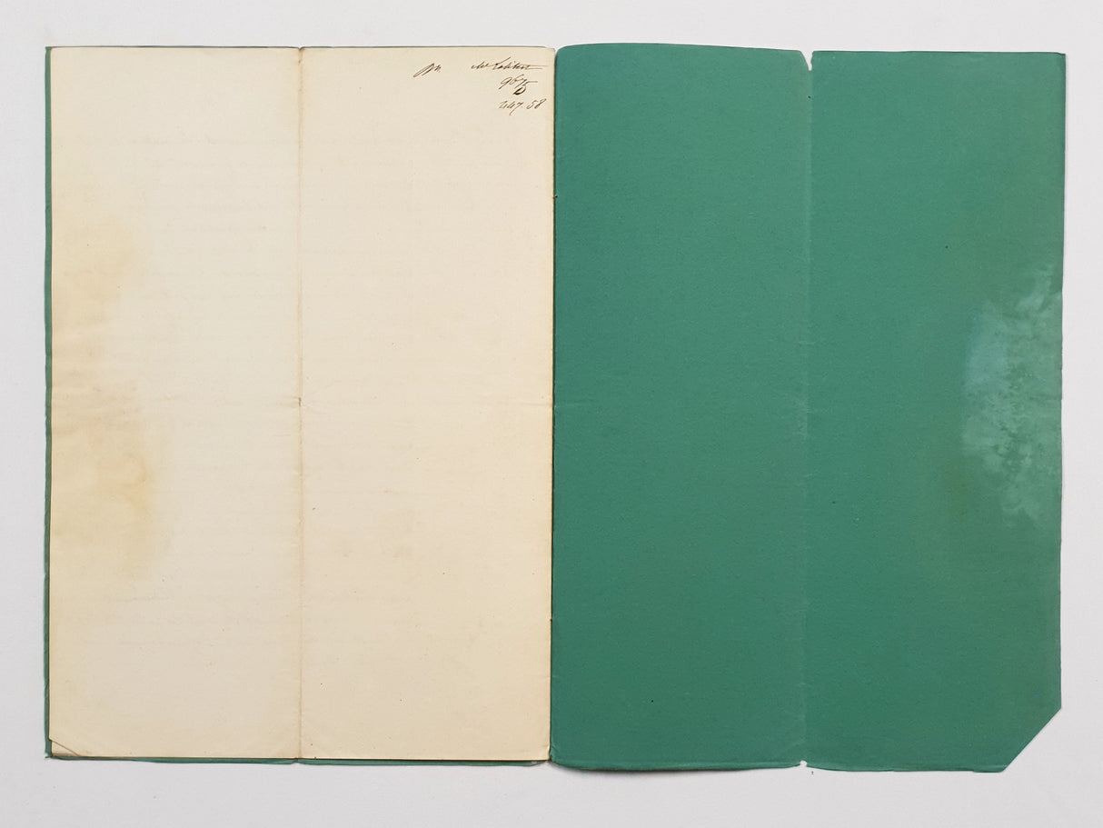 Authentic Antique French 1871 Notaire Document - FD