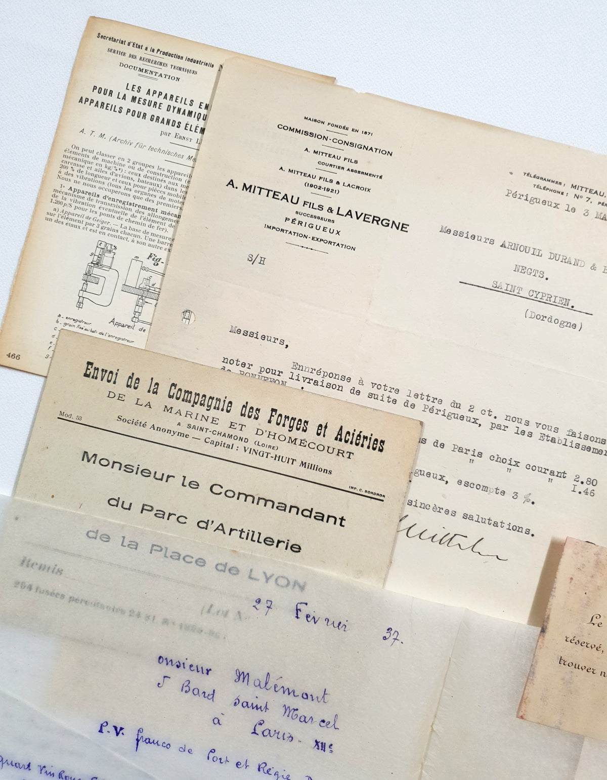 Authentic Vintage/Antique Document Pack - FY
