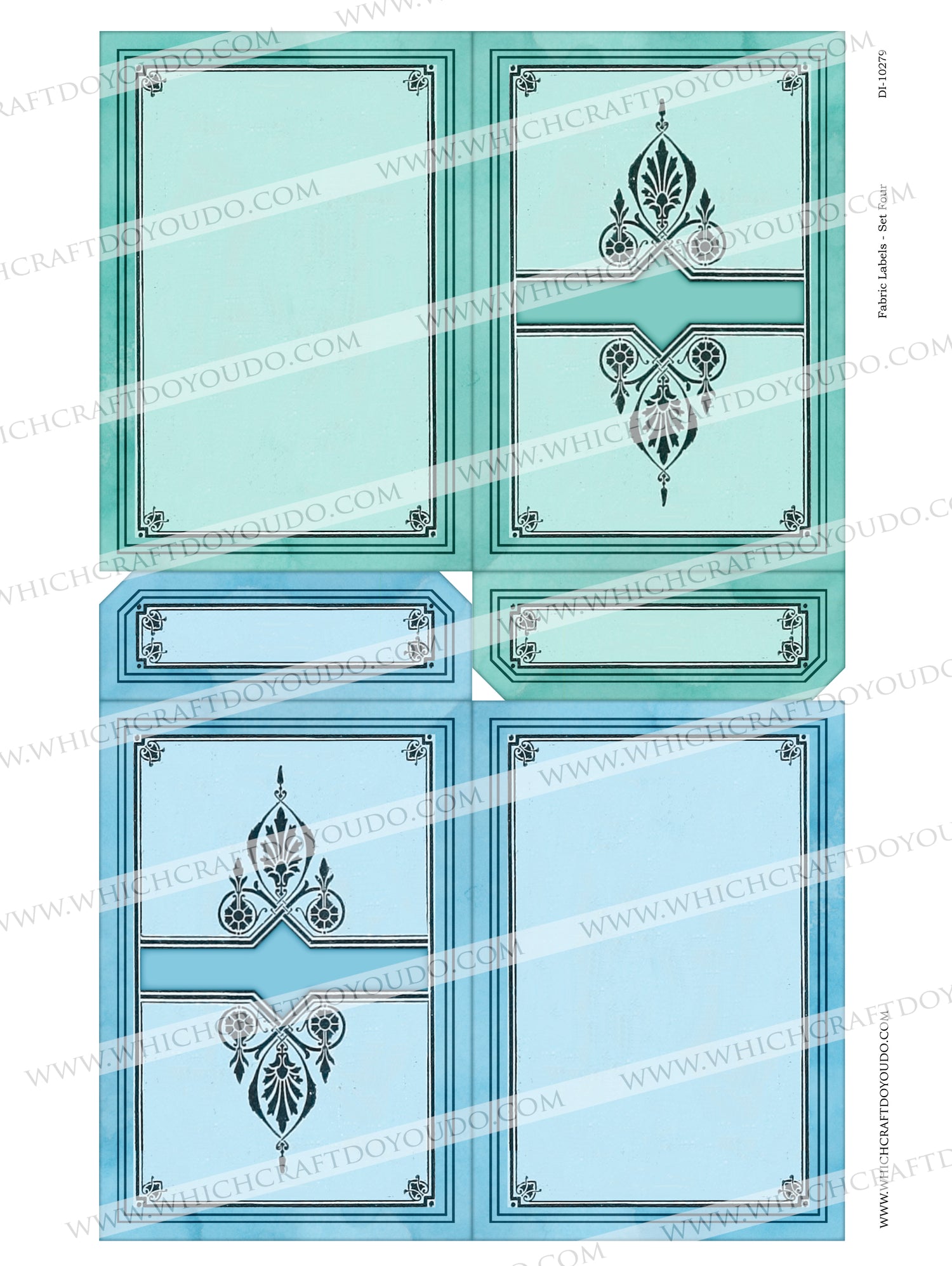 Fabric Labels - Set Four - DI-10279 - Digital Download