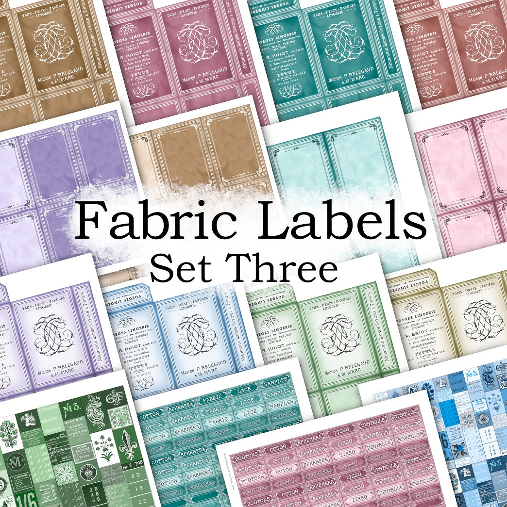 Fabric Labels - Set Three - DI-10237 - Digital Download