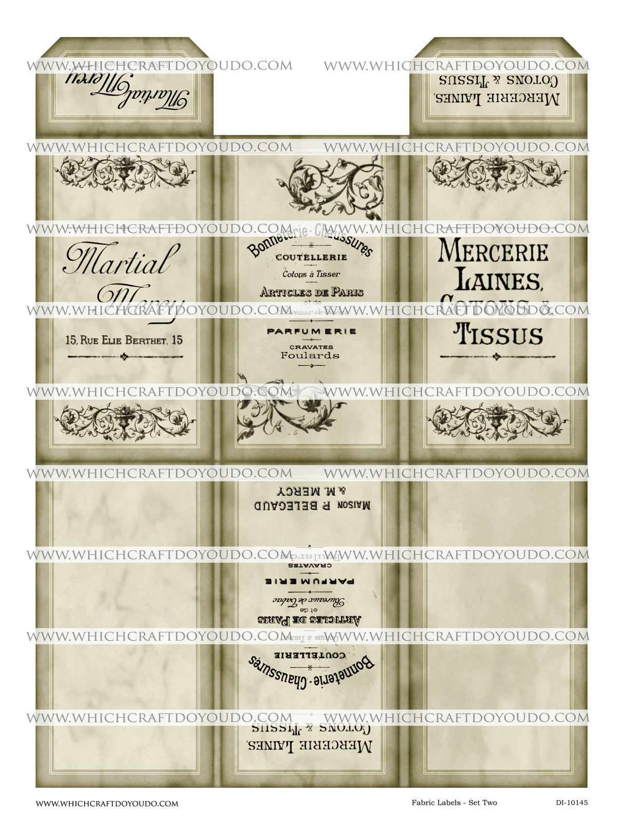 Fabric Labels - Set Two - DI-10145 - Digital Download