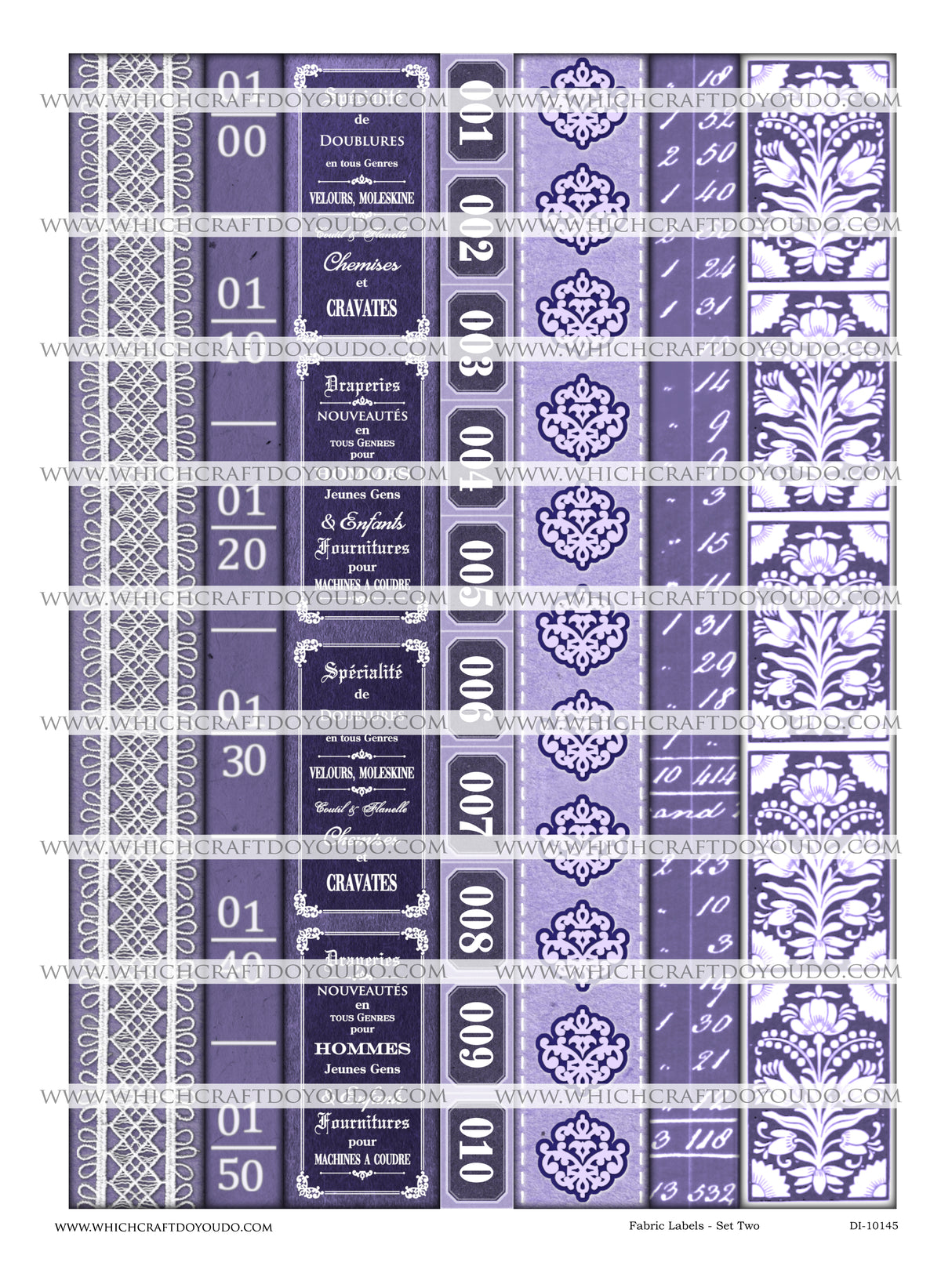 Fabric Labels - Set Two - DI-10145 - Digital Download